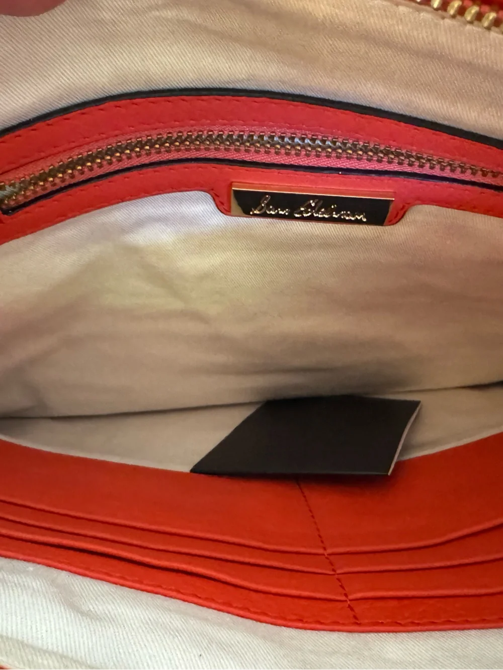 Sam Edelman Nia Red Beaded Clutch Handbag Wristlet New